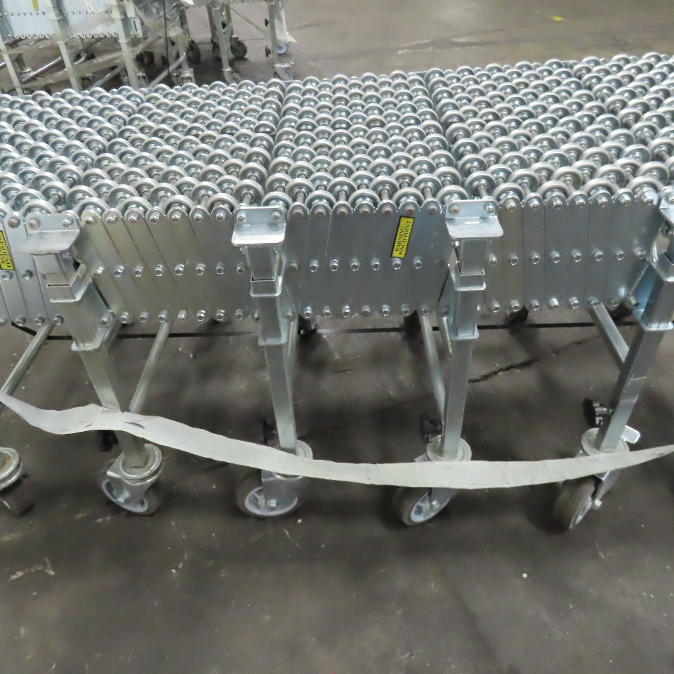 Nestaflex 376 24" Flexible Expandable Skate Wheel Conveyor 78"-150"