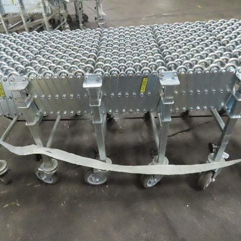 Nestaflex 376 24" Flexible Expandable Skate Wheel Conveyor 78"-150"