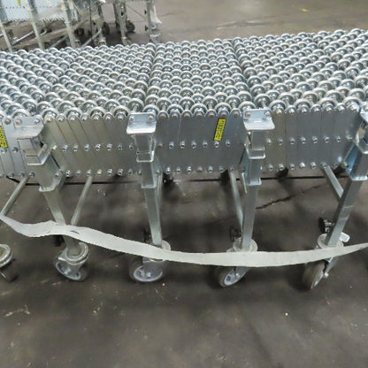 Nestaflex 376 24" Flexible Expandable Skate Wheel Conveyor 78"-150"