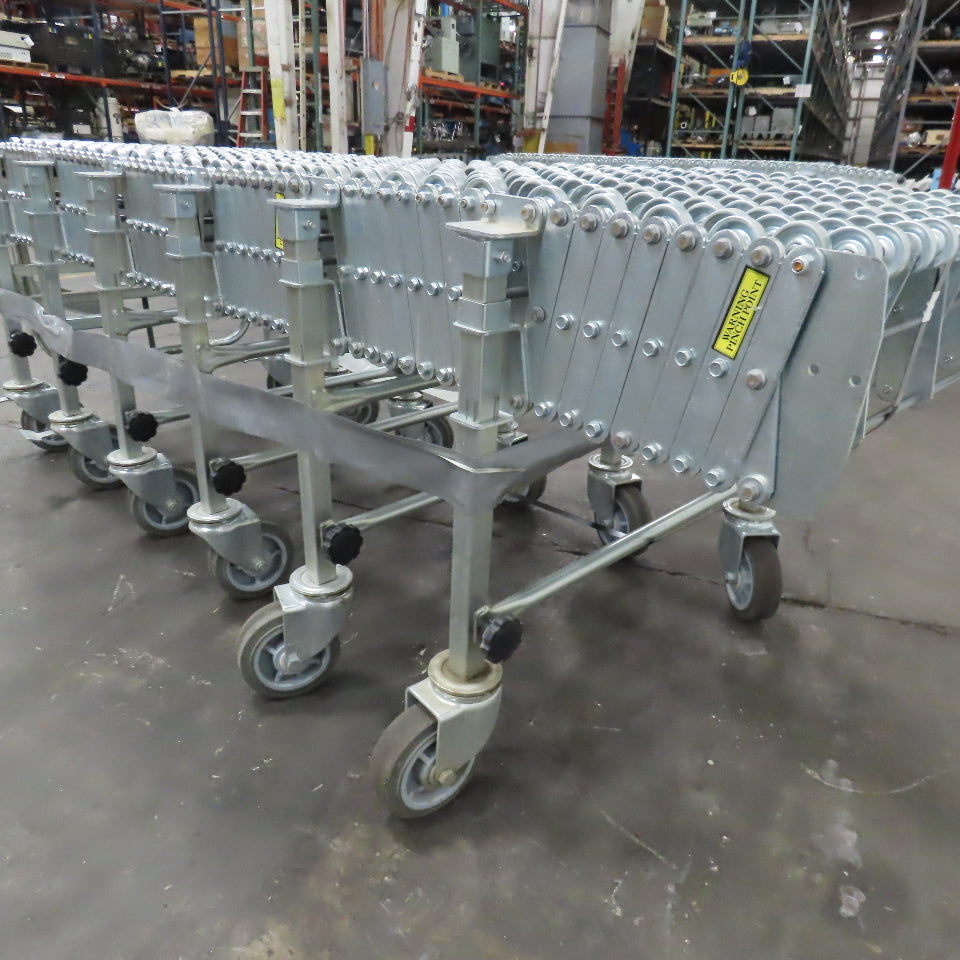 Nestaflex 376 24" Flexible Expandable Skate Wheel Conveyor 78"-150"