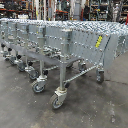 Nestaflex 376 24" Flexible Expandable Skate Wheel Conveyor 78"-150"