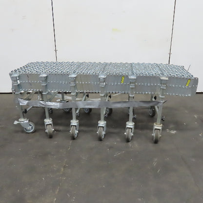 Nestaflex 376 24" Flexible Expandable Skate Wheel Conveyor 78"-150"