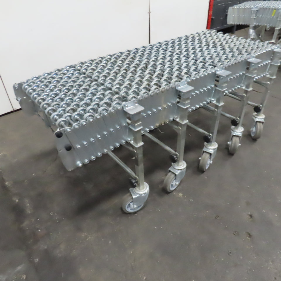 Nestaflex 376 24" Flexible Expandable Skate Wheel Conveyor 64"-126"