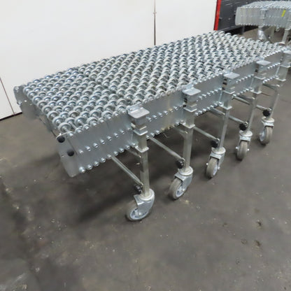 Nestaflex 376 24" Flexible Expandable Skate Wheel Conveyor 64"-126"