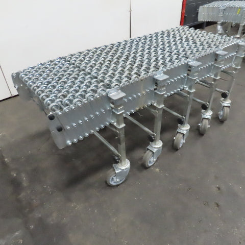 Nestaflex 376 24" Flexible Expandable Skate Wheel Conveyor 64"-126"