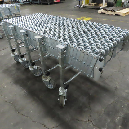 Nestaflex 376 24" Flexible Expandable Skate Wheel Conveyor 64"-126"