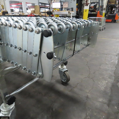 Nestaflex 376 24" Flexible Expandable Skate Wheel Conveyor 64"-126"