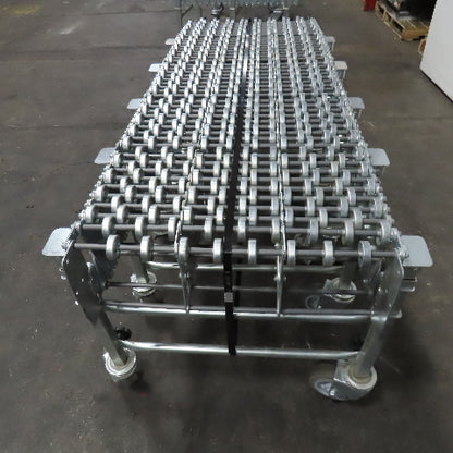 Nestaflex 376 24" Flexible Expandable Skate Wheel Conveyor 64"-126"