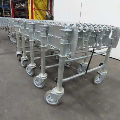 Nestaflex 376 24" Flexible Expandable Skate Wheel Conveyor 64"-126"