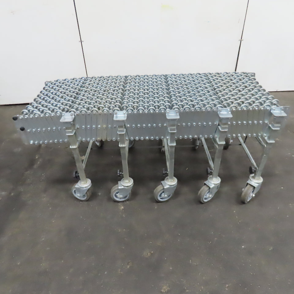 Nestaflex 376 24" Flexible Expandable Skate Wheel Conveyor 64"-126"