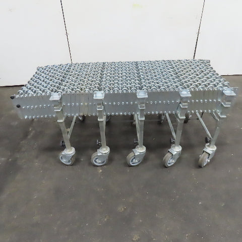 Nestaflex 376 24" Flexible Expandable Skate Wheel Conveyor 64"-126"