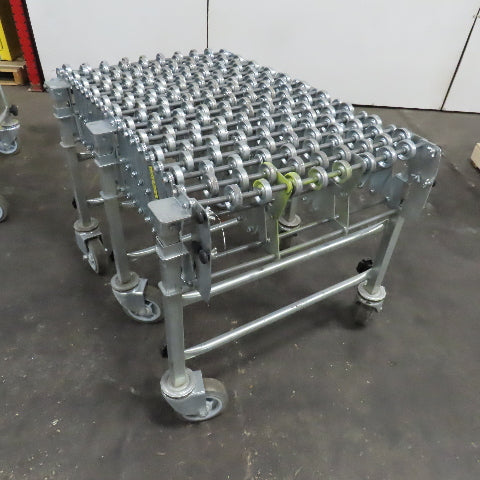 Nestaflex 376 24" Flexible Expandable Skate Wheel Conveyor 36"-75"