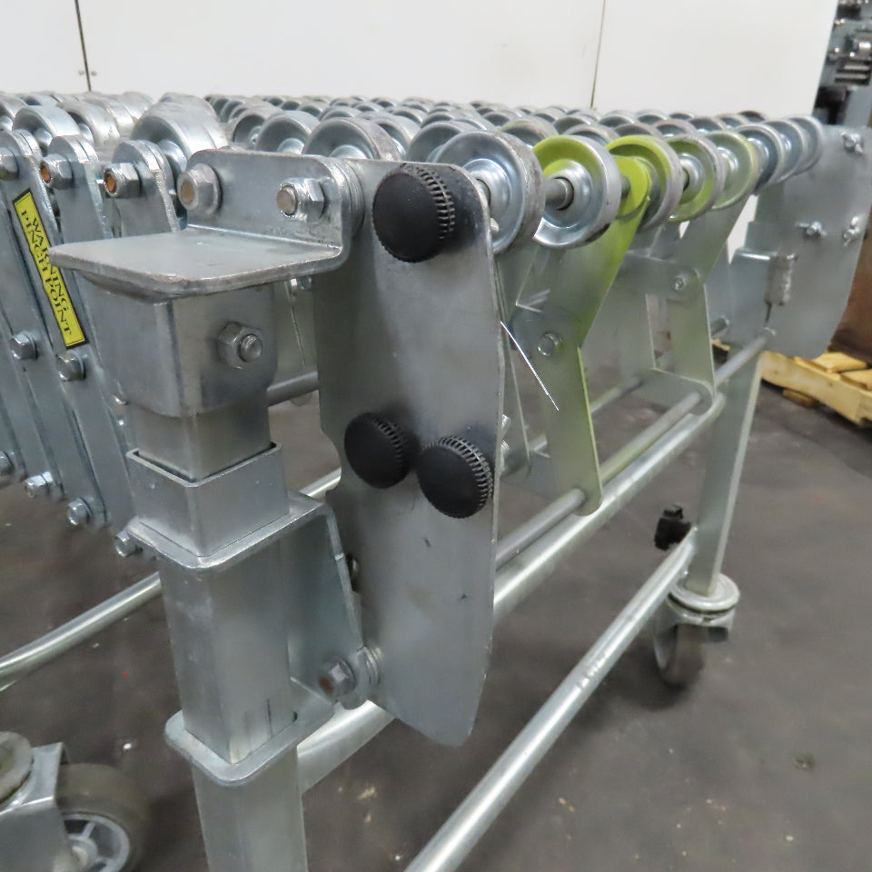 Nestaflex 376 24" Flexible Expandable Skate Wheel Conveyor 36"-75"