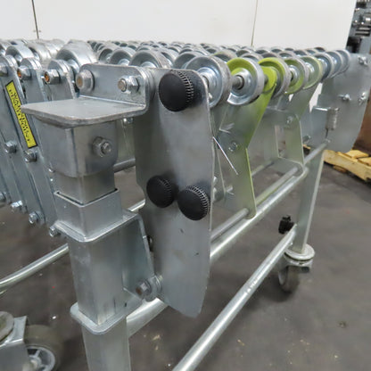 Nestaflex 376 24" Flexible Expandable Skate Wheel Conveyor 36"-75"