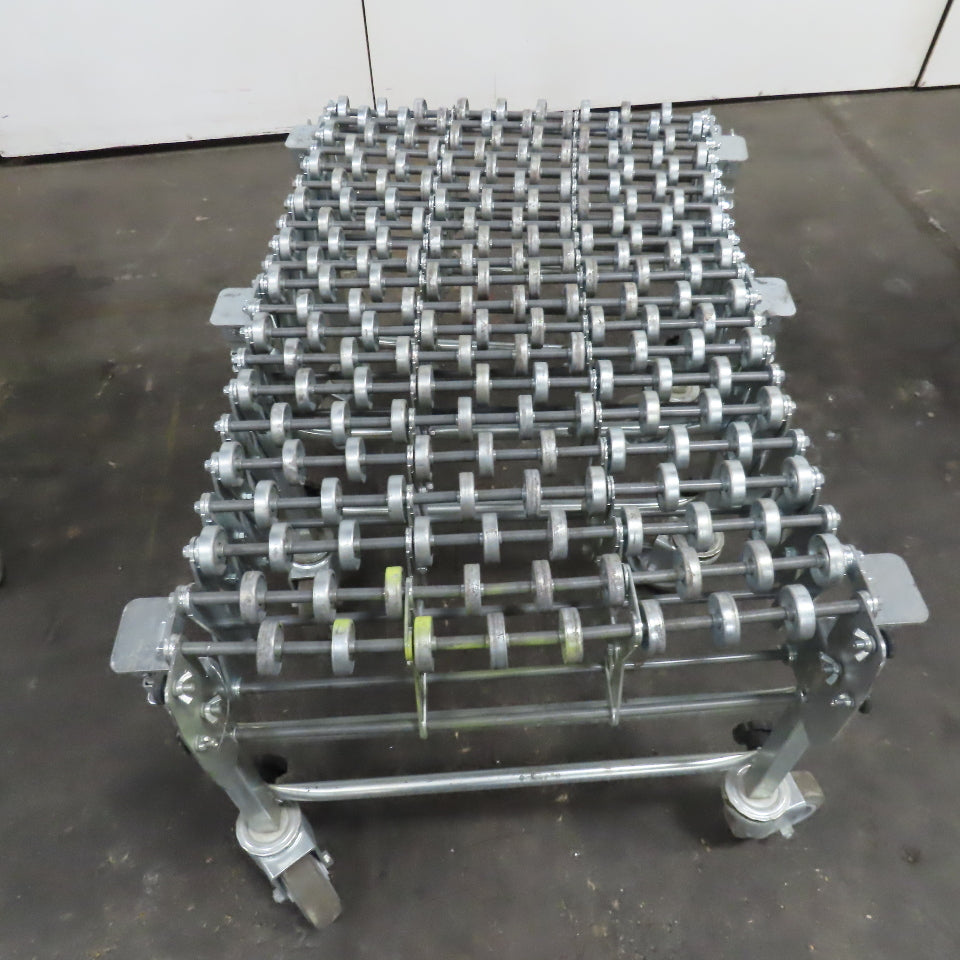 Nestaflex 376 24" Flexible Expandable Skate Wheel Conveyor 36"-75"