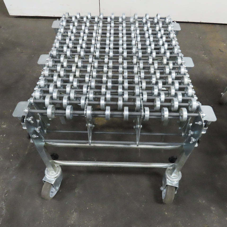 Nestaflex 376 24" Flexible Expandable Skate Wheel Conveyor 36"-75"