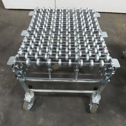 Nestaflex 376 24" Flexible Expandable Skate Wheel Conveyor 36"-75"