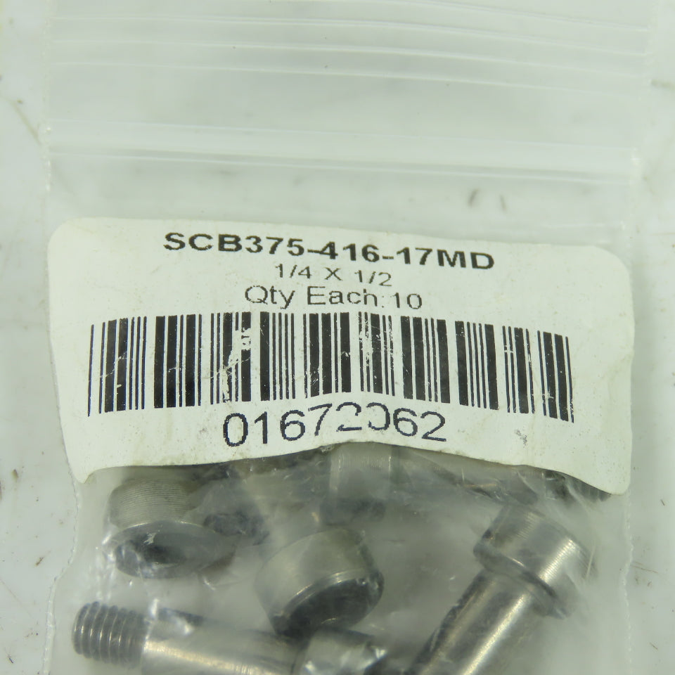 MSC SCB375-416-17MD Precision Shoulder Screw 1/4" X 1/2" Lot Of 10