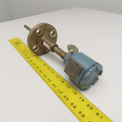 Rosemount Series 68 Temperature Sensor 1" Stainless Steel Flange 6" Probe