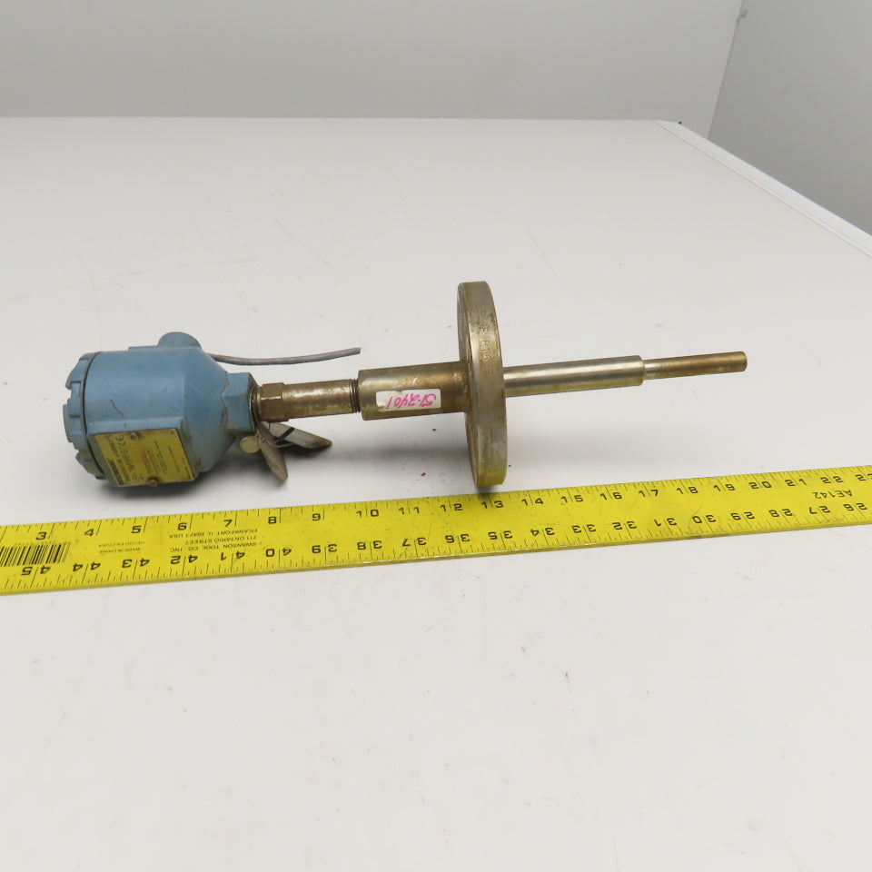 Rosemount Series 68 Temperature Sensor 1" Stainless Steel Flange 6" Probe