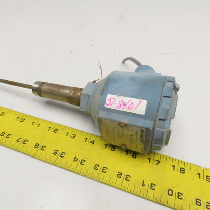 Rosemount Series 68 Temperature Sensor 1/2" NPT Stainless Steel 12" Probe