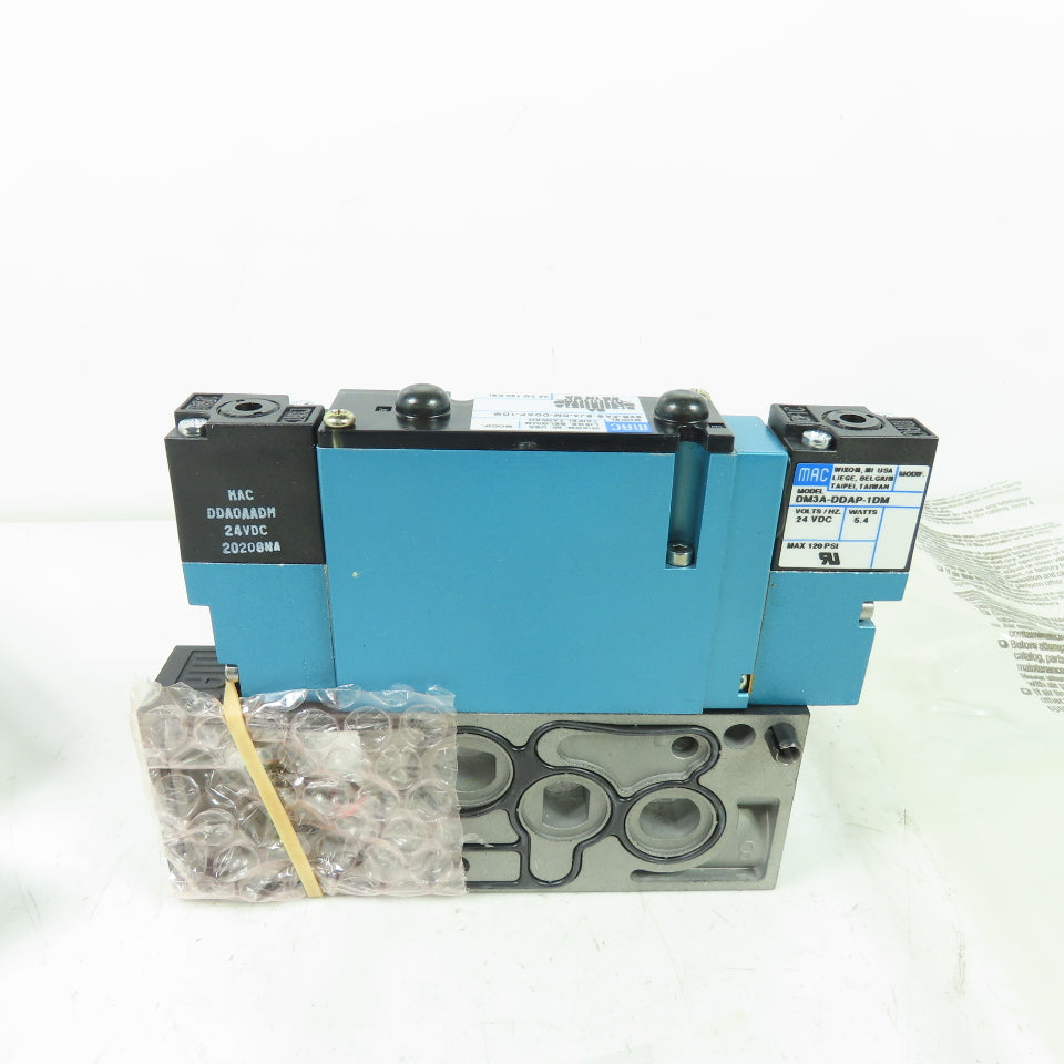 Mac 92B-FAB-BJ4-DM-DDAP-1DM Pneumatic Solenoid Valve 35-120PSI 24VDC NEW