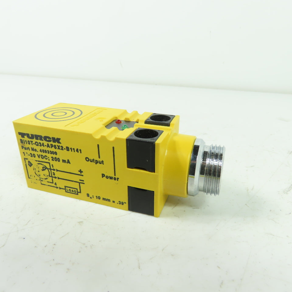 Turck Bi10F-Q34-AZ3X2-B1131 Inductive Proximity Sensor 20-250VAC 5-500mA
