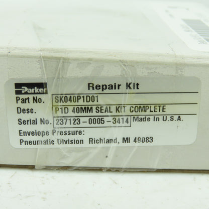 Parker SK040P1D01 P1D 40MM Complete Seal Kit