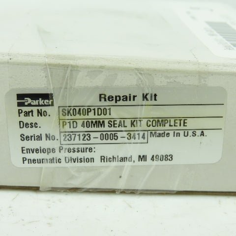 Parker SK040P1D01 P1D 40MM Complete Seal Kit