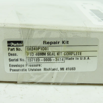 Parker SK040P1D01 P1D 40MM Complete Seal Kit