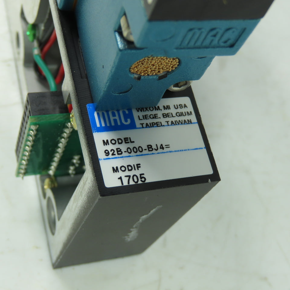 Mac 92B-BAB-BJ4-DM-DDAP-1DM Solenoid Valve 20-120PSI 24VDC
