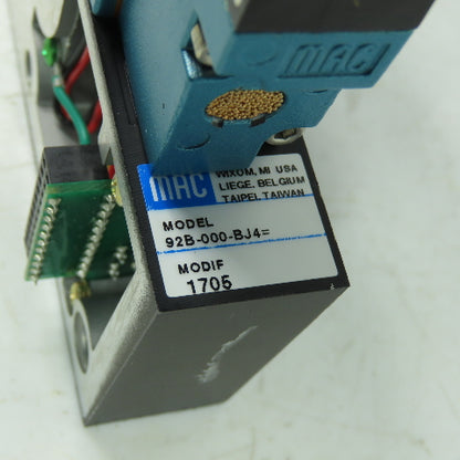 Mac 92B-BAB-BJ4-DM-DDAP-1DM Solenoid Valve 20-120PSI 24VDC