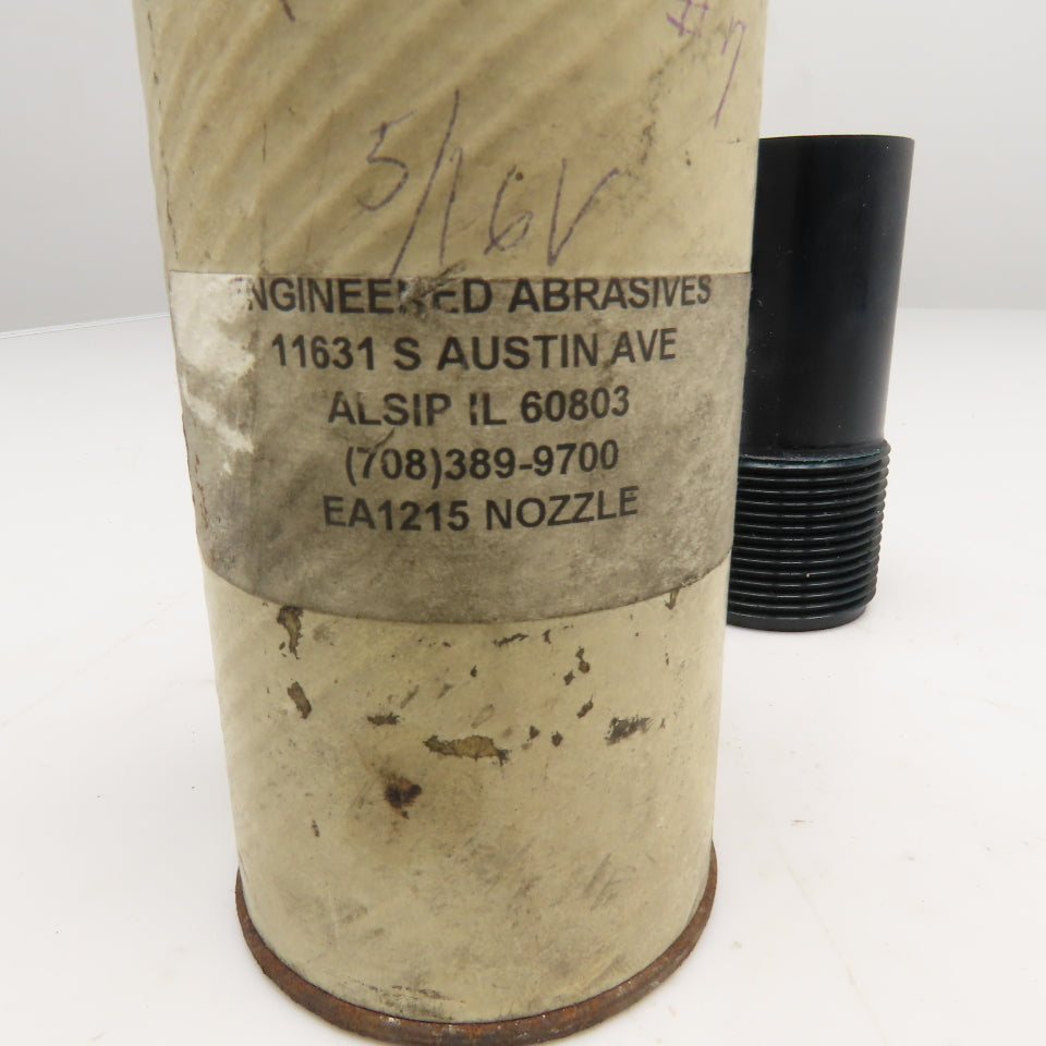 Engineered Abrasives EA1215 1-1/4" NPT Shot Sandblast Nozzle Venturi 5/16" Bore