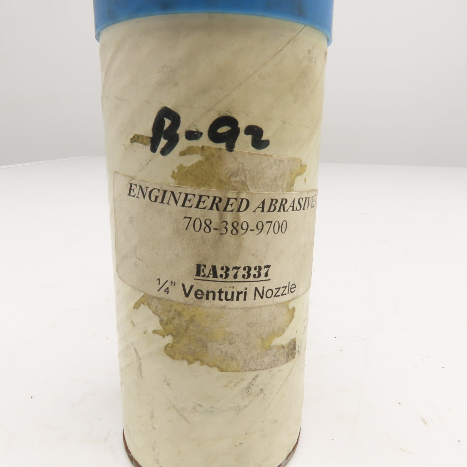 Engineered Abrasives EA37337 1-1/4" NPT Shot Sandblast Nozzle Venturi 1/4" Bore