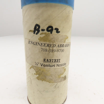 Engineered Abrasives EA37337 1-1/4" NPT Shot Sandblast Nozzle Venturi 1/4" Bore