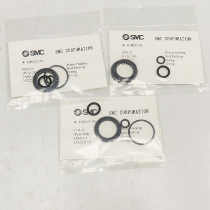 SMC MHK25-PS Parallel Gripper Seal Kit Lot Of 3