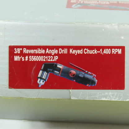 Jupiter 5560002122JP 3/8" Reversible Angle Drill W/ Keyed Chuck 1400RPM NEW