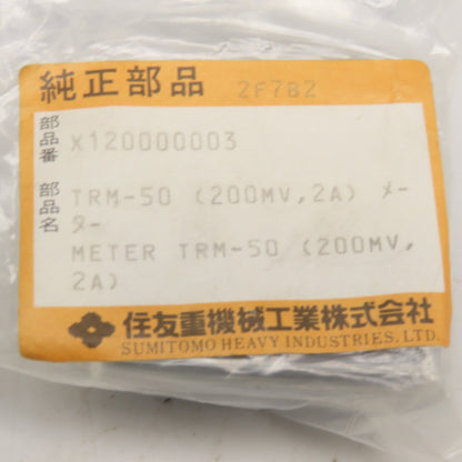 Sumitomo TRM-50 200mV Panel Ammeter 2A