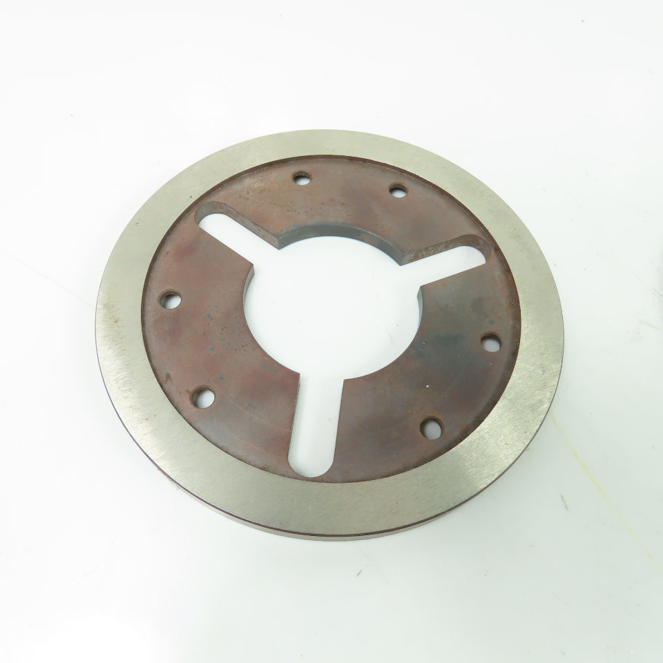 Machine Chuck Plate 5.325" OD 2.80" ID Bore 5/16" Thick Lot Of 4