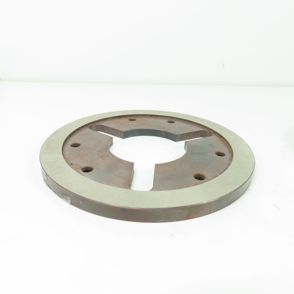 Machine Chuck Plate 5.325" OD 2.80" ID Bore 5/16" Thick Lot Of 4
