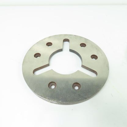 Machine Chuck Plate 5.325" OD 2.80" ID Bore 5/16" Thick Lot Of 4
