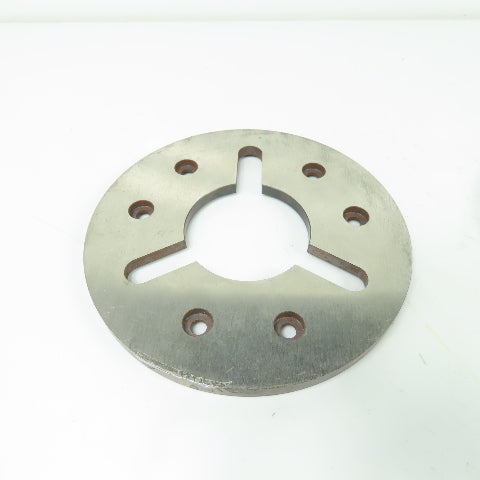 Machine Chuck Plate 5.325" OD 2.80" ID Bore 5/16" Thick Lot Of 4