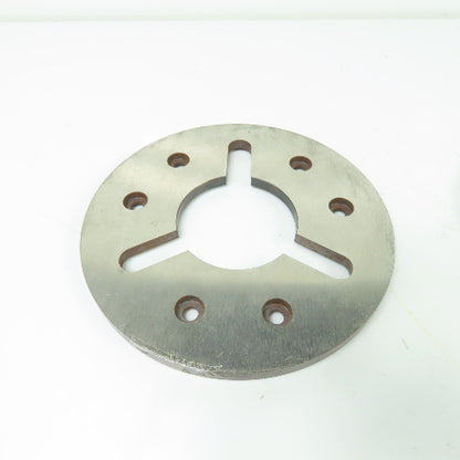 Machine Chuck Plate 5.325" OD 2.80" ID Bore 5/16" Thick Lot Of 4