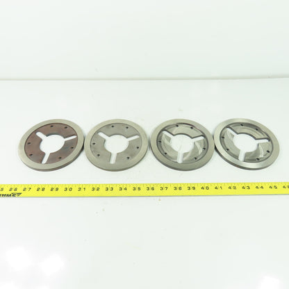 Machine Chuck Plate 5.325" OD 2.80" ID Bore 5/16" Thick Lot Of 4