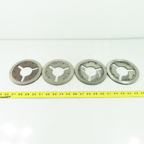 Machine Chuck Plate 5.325" OD 2.80" ID Bore 5/16" Thick Lot Of 4