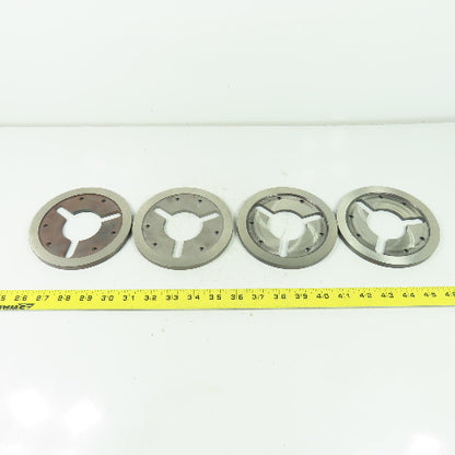 Machine Chuck Plate 5.325" OD 2.80" ID Bore 5/16" Thick Lot Of 4