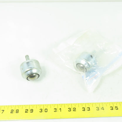 SKF BT 1501-13-23 Carbon Steel Ball Transfer 110Lb Cap 35.8mm Mount Height Lot/2
