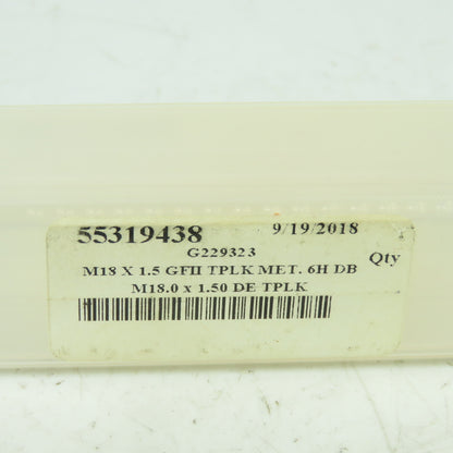 GF Gage 55319438 Plug Thread Gage M18x1.5 Thread 6H Go PD 17.026 NoGo PD 17.216
