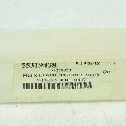 GF Gage 55319438 Plug Thread Gage M18x1.5 Thread 6H Go PD 17.026 NoGo PD 17.216