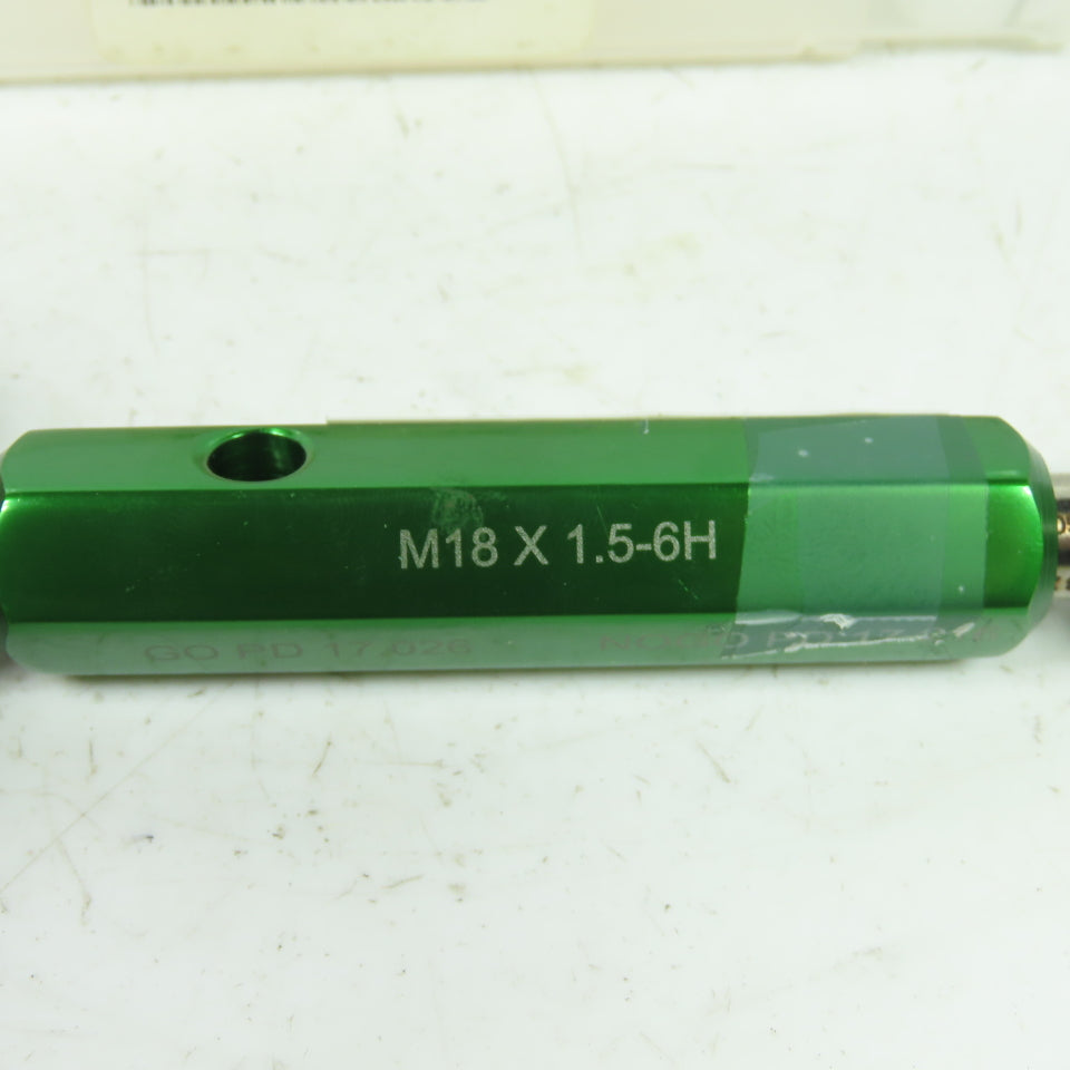 GF Gage 55319438 Plug Thread Gage M18x1.5 Thread 6H Go PD 17.026 NoGo PD 17.216